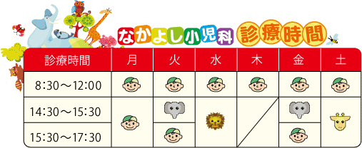 なかよし小児科診療時間